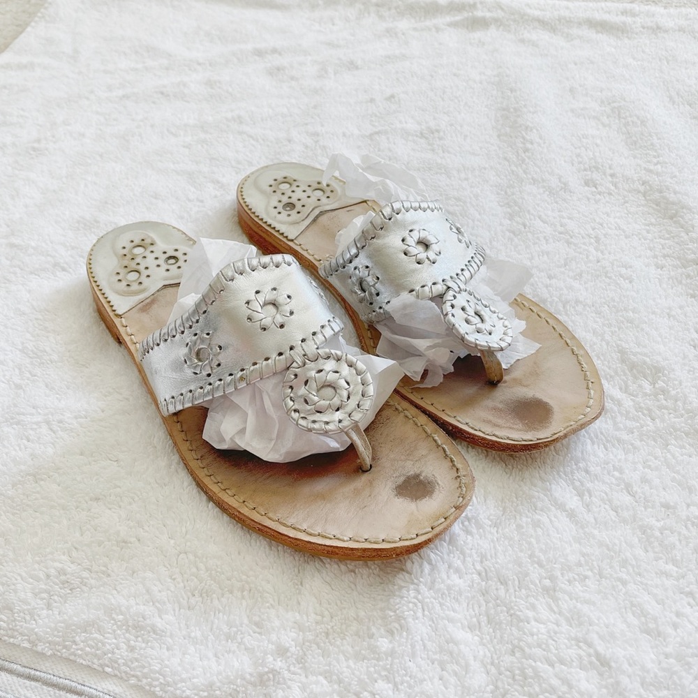 Jack Rogers -silver metallic